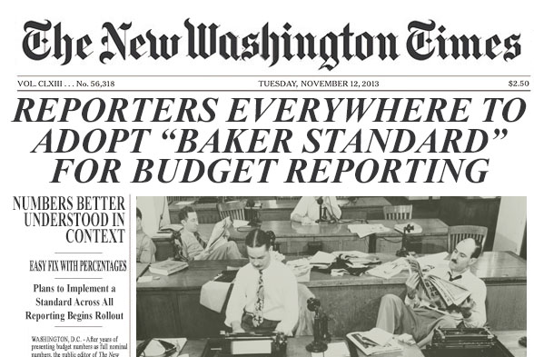 Reporters Everywhere to Adopt Baker Standard for Budget Reporting