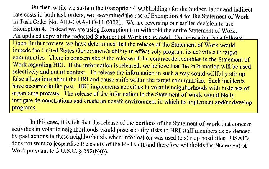 USAID FOIA