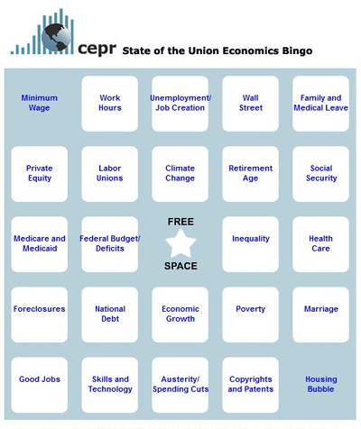 Click to play CEPR's SOTU Bingo!